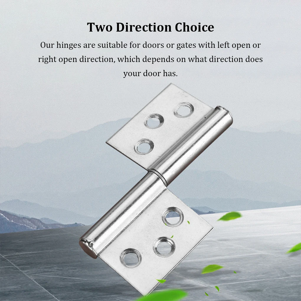 

4 Pieces Door Hinge Gate Detachable Multifunctional Drawer Hinges Closer