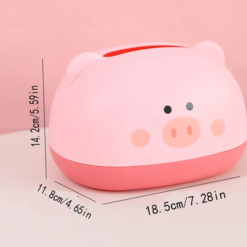 Car Napkin Holder Household Living Room Dining Room Creative Pig Storage Box Simple Storage Tissue Box