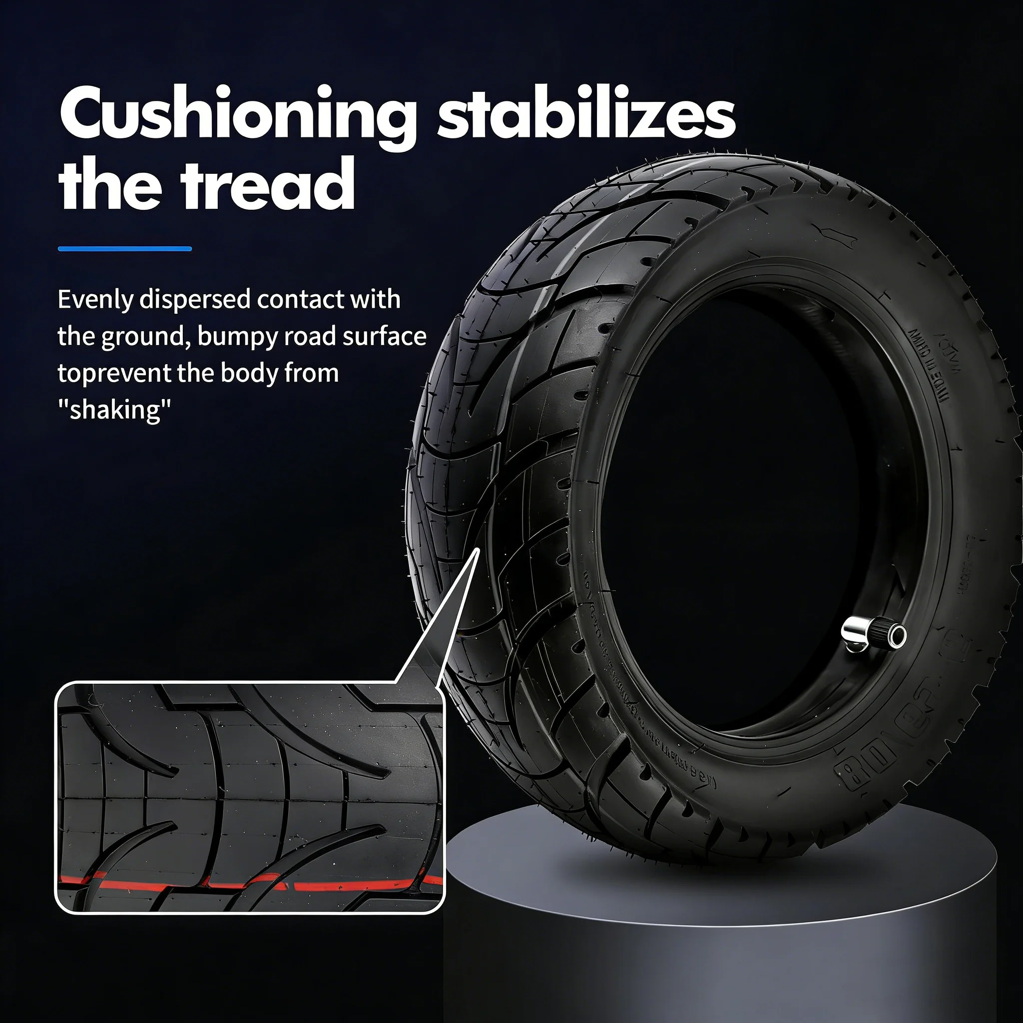 80/65-6 Tire and Inner Tube 10-Inch Scooter Tire for Kugoo M4 Pro/Zero 10X/KUKIRIN G2 Max/Inokim oxo/Kugoo G1 255X80 Parts view 4