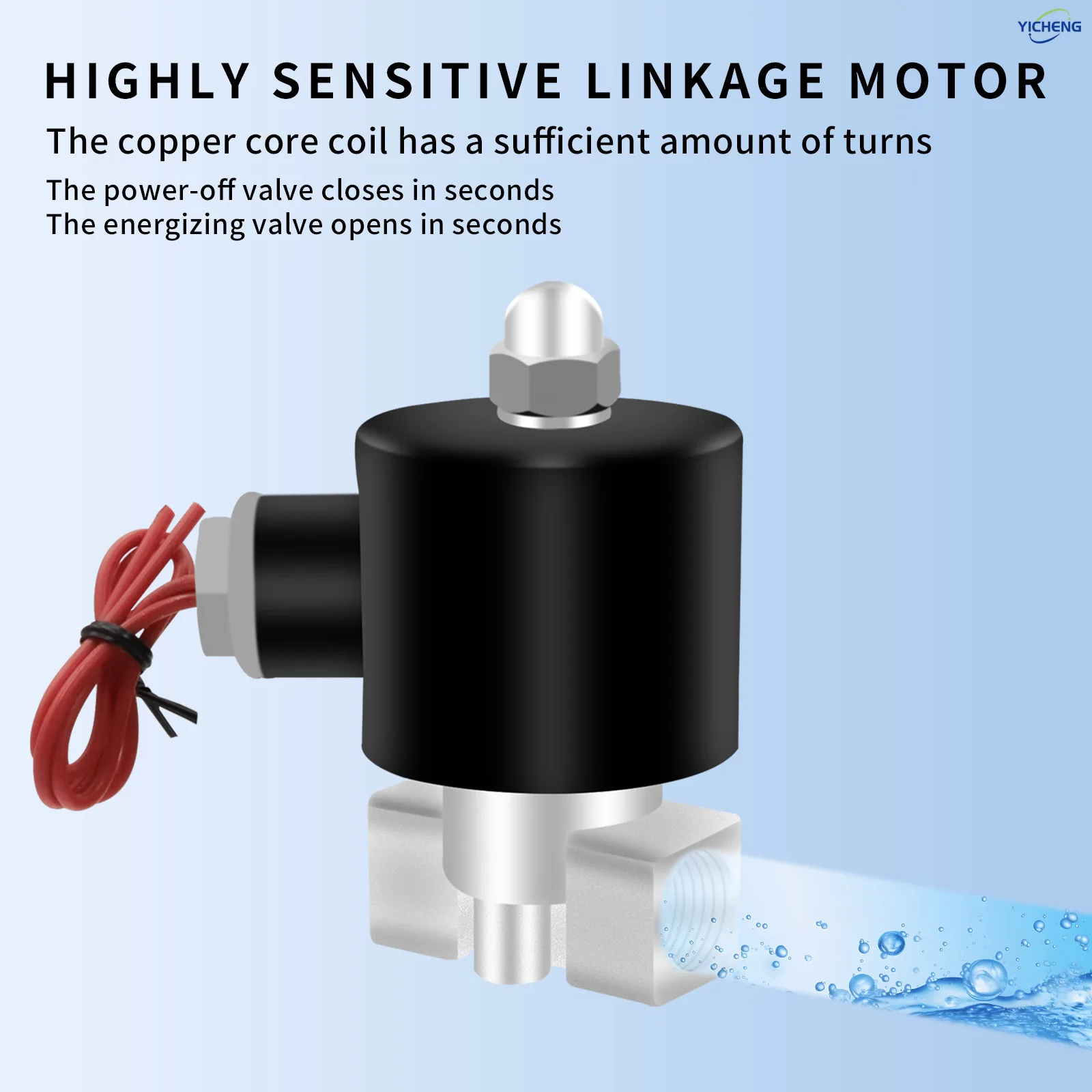 3/8 بوصة جسم من الفولاذ المقاوم للصدأ صمام الملف اللولبي الكهربائي مغلق عادة، مياه متوسطة العمل، الهواء، سائل الزيت #4