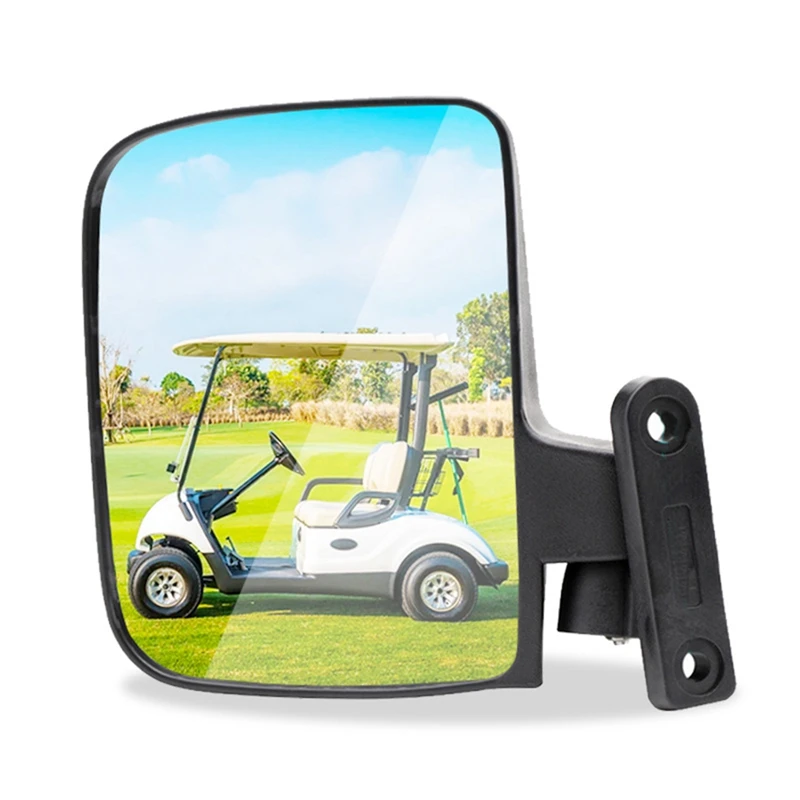 No-Drilling Required Golf Cart Folding Side View Mirrors Compatible For Club Car, EZGO, Yamaha,Star,Carts Side Mirror