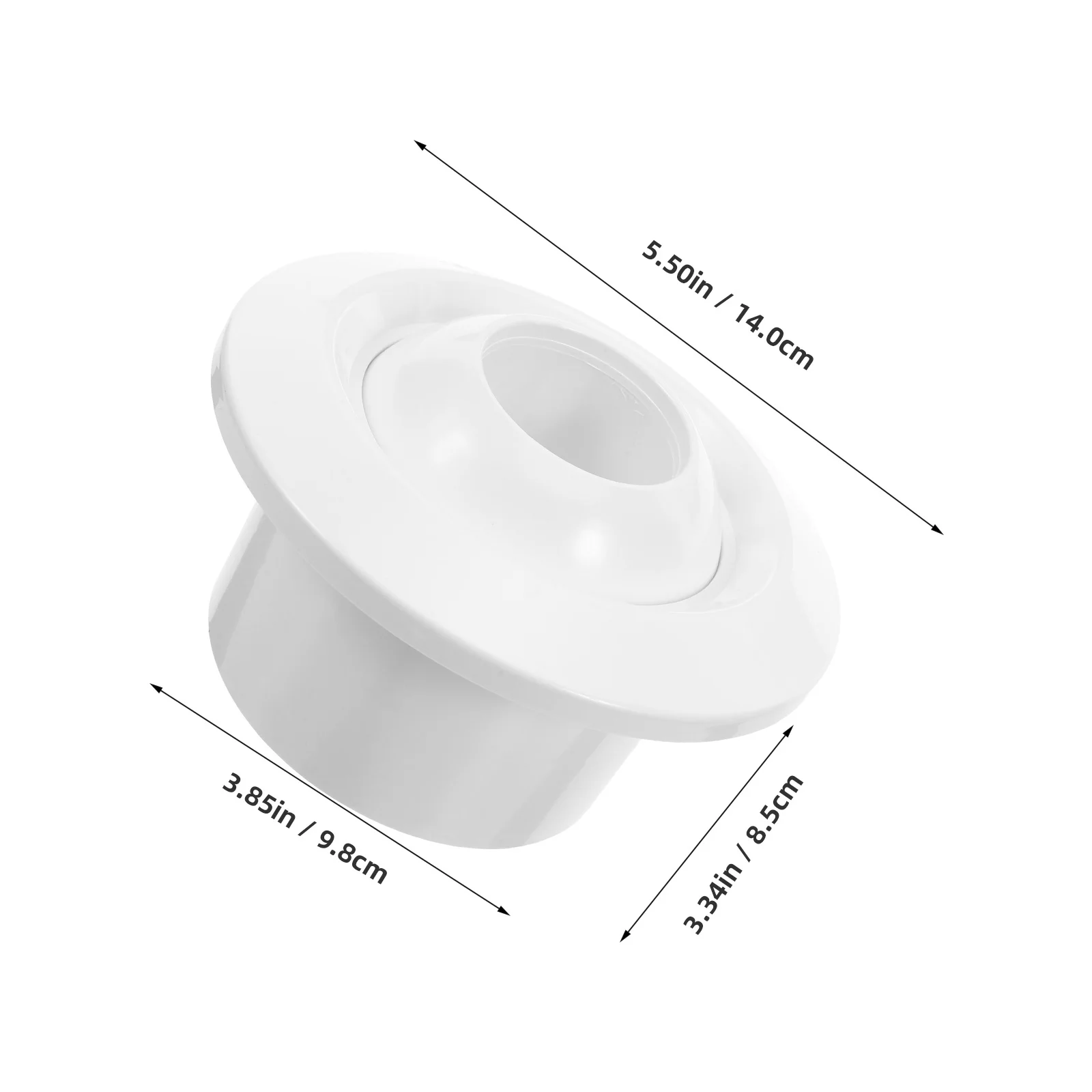 조절 가능한 ABS 노즐 4인치/100mm 구형 배기구 덮개 HVAC 시스템용 원형 공기 확산기 욕실 공장용