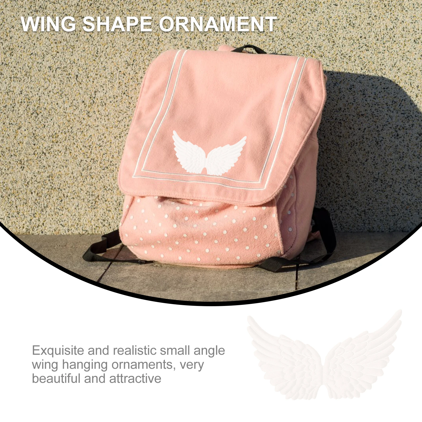 

18Pcs Angel Wing DIY Ornaments Cloth Hanging Pendants for Home Office Kids Room Party Decor Christmas Holiday Accessories