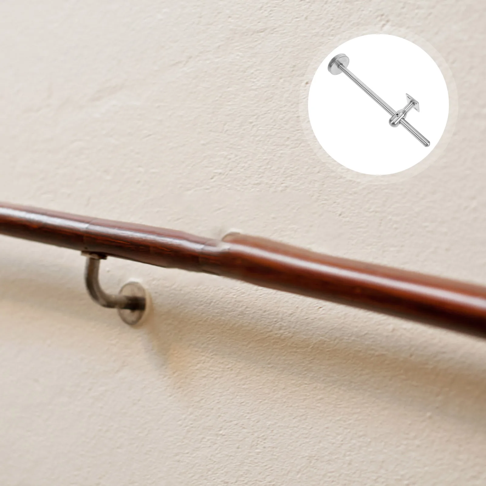 

Stainless Steel Handrail Brackets 250mm Adjustable Wall Mount Support Staircase Railing AccessoriesBracket For Indoor Use