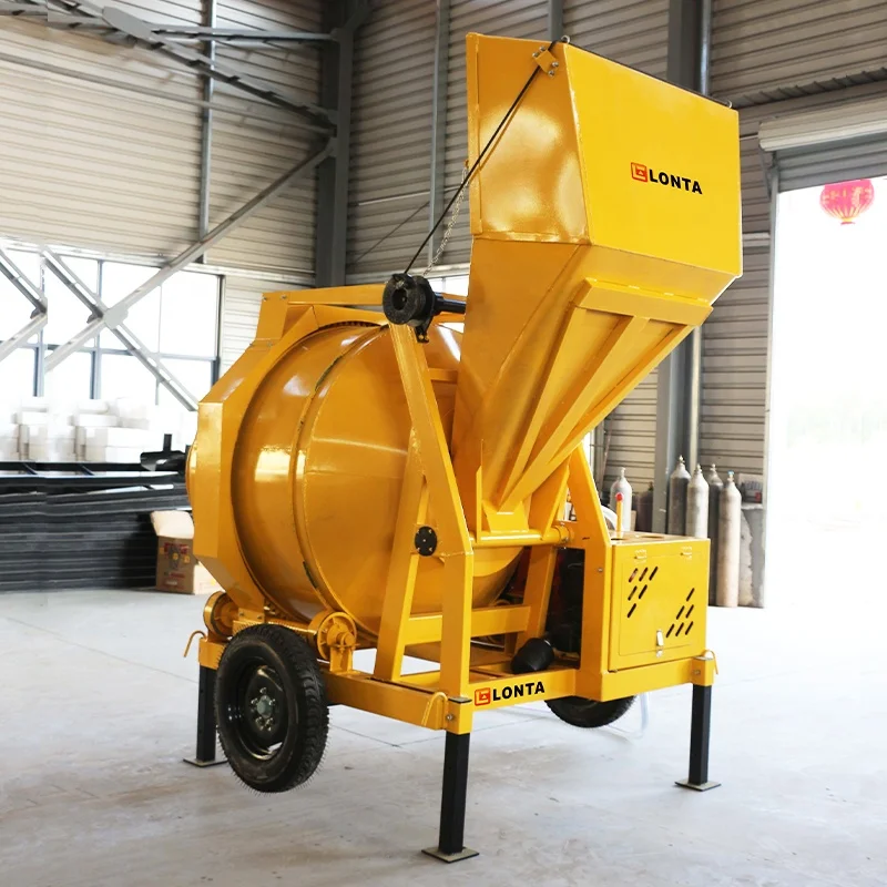 350L 2 Bags Self Loading Pump Portable Diesel Engine Cement Concrete Mixer Machine Betonniere 350L Construction