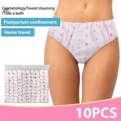 10PCS Women Disposable Cotton Underwear Travelling Postpartum Panties Non-woven Underpants Underwear Pregnancy Panties