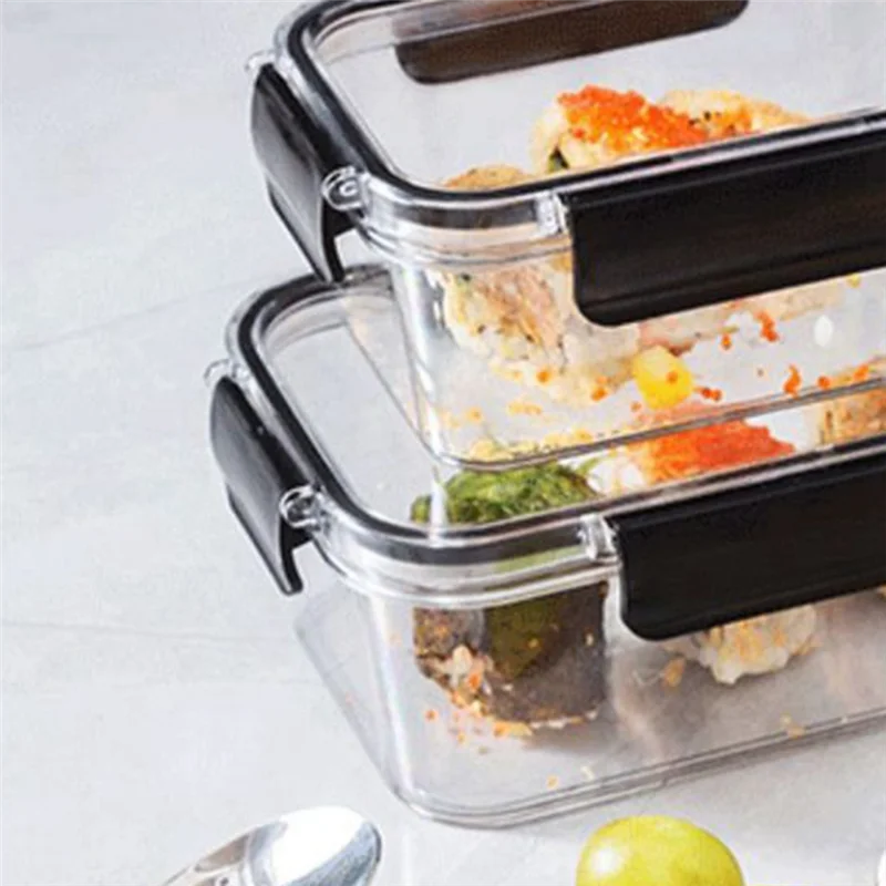 

G6-3Pcs Refrigerator Food-Grade Fresh-Keeping Box Freeze Food Sealed Box With Lid Food Storage Box Suitable For Vegetables And M