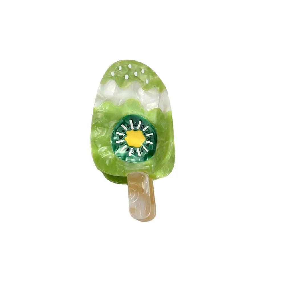 

Creative Cute Ice Cream Shark Clip Acetic Acid Sweet Fruit Series Hair Claw Chocolate Summer Delicious Food Claw Clip Girls