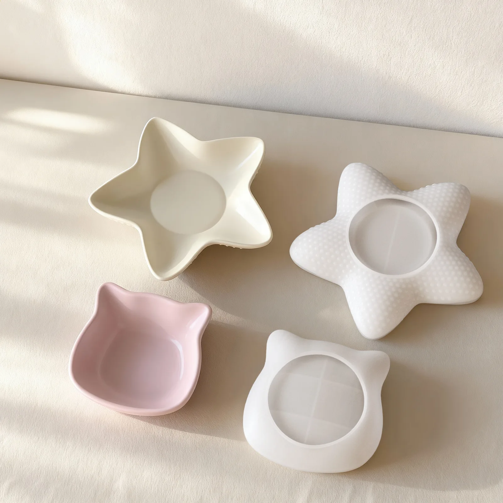 Starfish Tray Silicone Mold DIY Irregular-Shaped Plaster Storage Tray Molds Jewelry Storage Bowl Resin Gypsum Craft Mould Decor