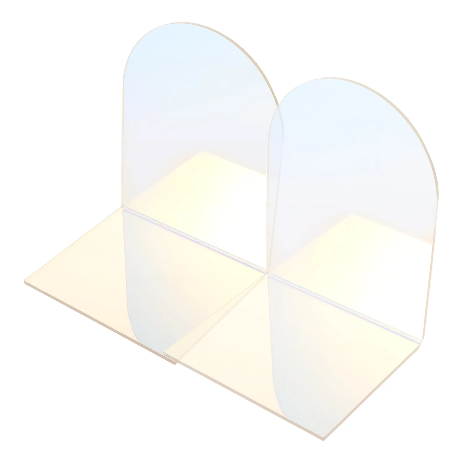 

L Shaped Acrylic Bookends Transparent Desk Organizer Study Accessories Multi Function Book Holder Student Bookshelf Office