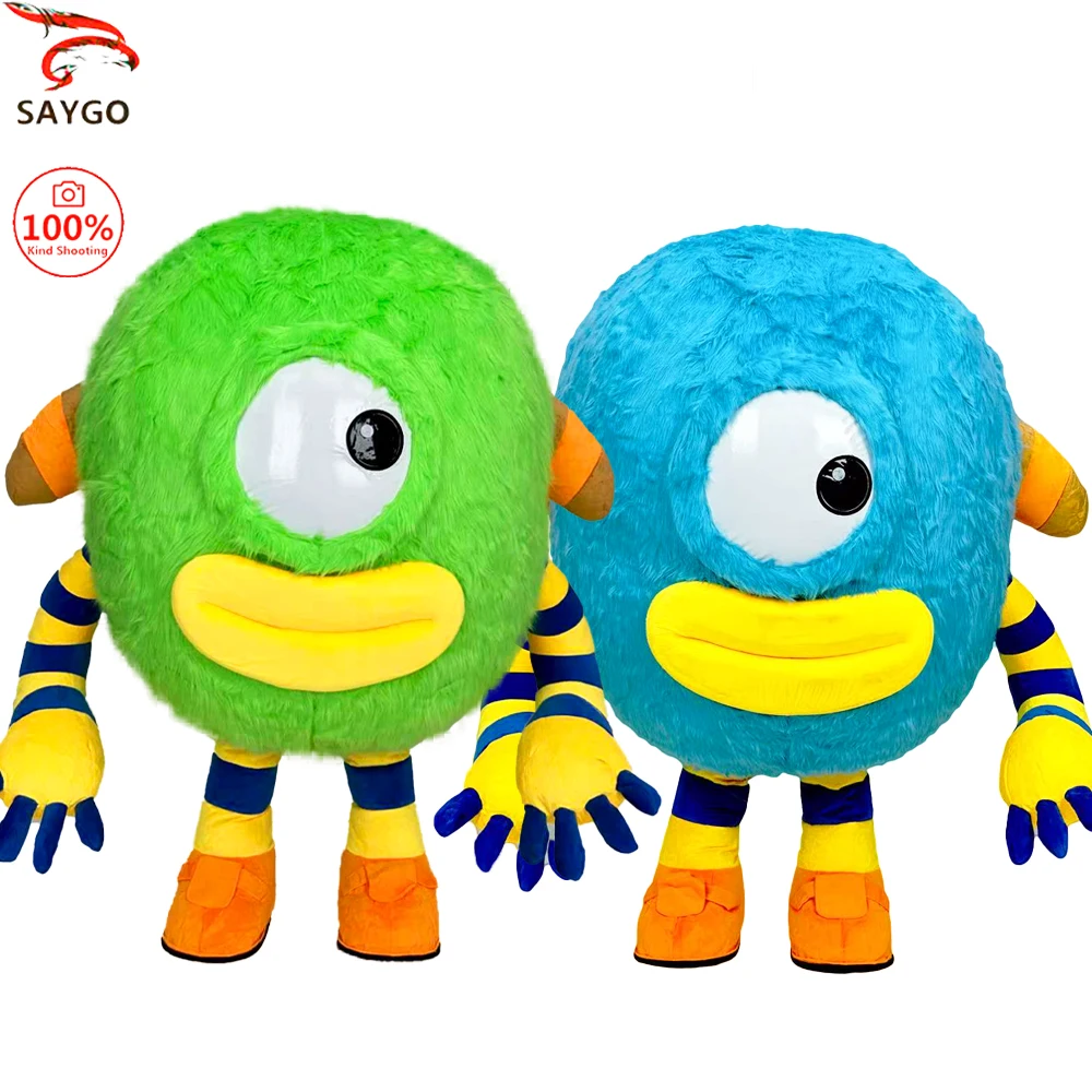 سايجو عين واحدة الوحش القطيفة نفخ زي التميمة الكبار دور اللعب هالوين زي حزب الدعامة مجموعة #1