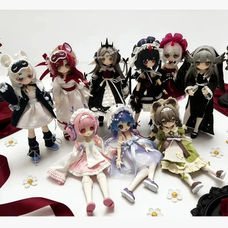 

New Original Meki Creaters Essence 1/12 Bjd Mjd Kawaii Action Figure Doll Blind Box Mystery Box Desktop Model Girl Toy Gift