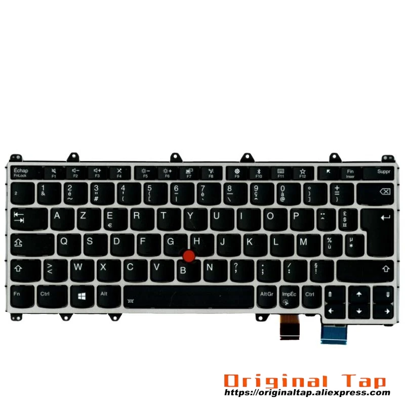 FR French Backlit Keyboard for Lenovo Thinkpad X380 Yoga 370 01EN438 01AV727 01HW666 01HX111