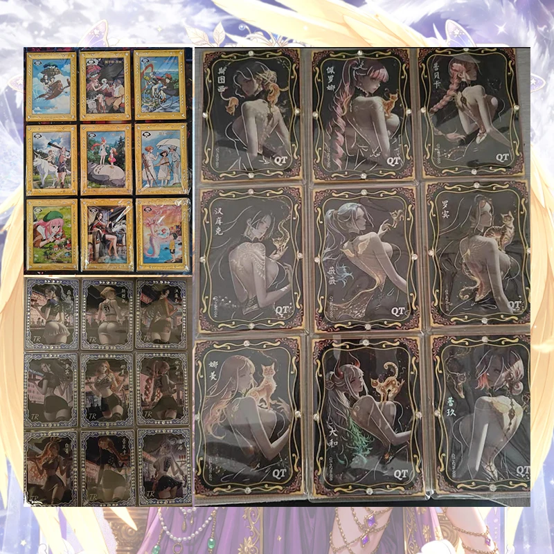 Anime One Piece TR QT ER Cards Metal Cards Robin Hancock Nami Vivi Perona Uta Reiju Yamato Rebecca Shirahoshi Collection Cards