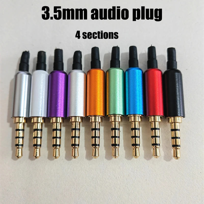 1 Stück 3,5mm Audio-Stecker 2/3/4 Pole Mikrofon Kopfhörer Audio-Adapter Stereo-Stecker Reparaturkabel Lötverbinder DIY Stecker – Detail 20
