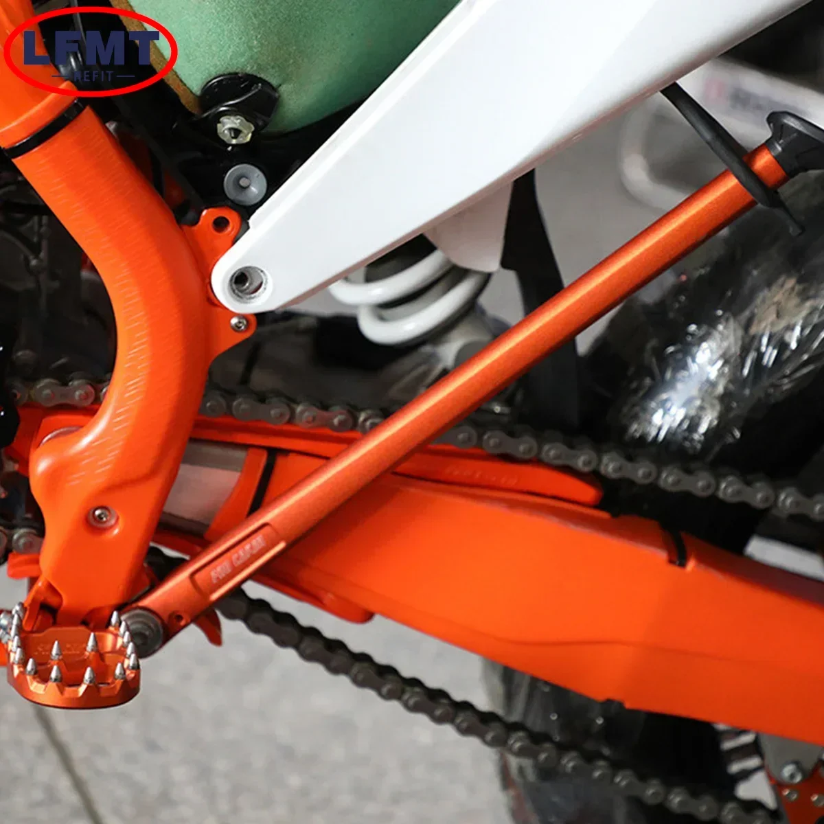 오토바이 CNC 주차 사이드 스탠드, KTM 125-500, XC, XCW, XCF, XCFW, EXC, EXCF, TPI, 6 일, Husqvarna 가스 가스용, 용수철 키트 포함 킥 스탠드