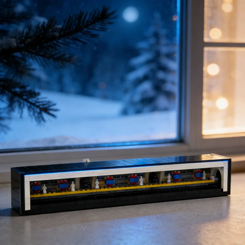 

827 шт. MOC My Last Ever London подземный поезд модель строительные блоки строительные рождественские подарки игрушки кирпич идея дети