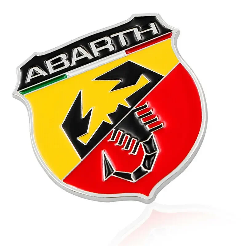 

Customizable 3D spider abarth hood bonnet auto sticker car logo for fiat 500 punto 124 125 500 bravo panda
