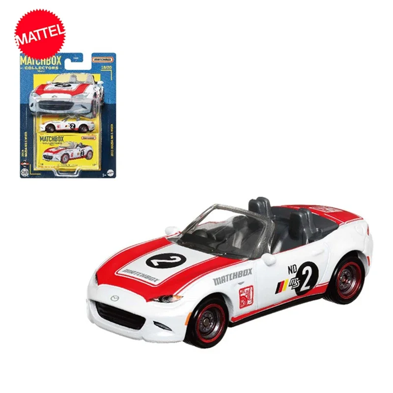 Original Mattel Matchbox Collectors Car 1/64 Diecast Toys for Boys 2015 Mazda Mx-5 Miata Vehicle Model Collection Birthday Gift