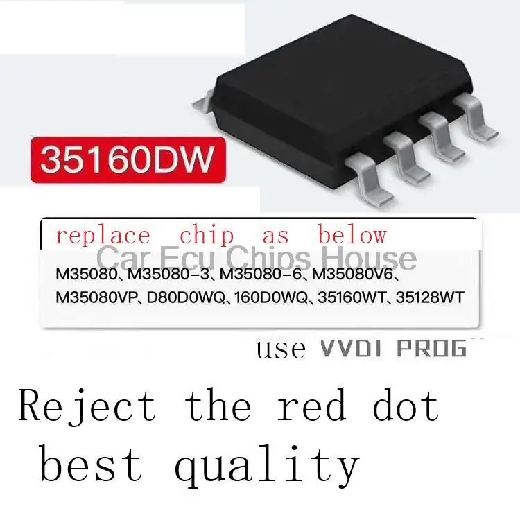 Xhorse 35160DW 35160 DW Chip Reject Red Dot No Need Simulator Work with VVDI Prog Key Programmer