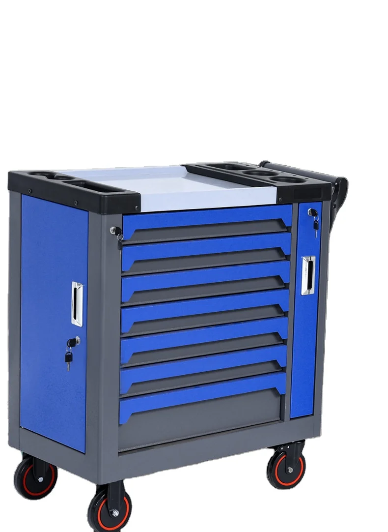 Competitive Price of Garage Tool Cabinet Metal Drawer 7 Drawers Tool Trolley/Tool Cabinet/Rolling Tool Cart With Tools Set