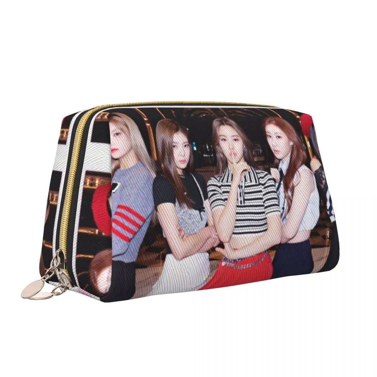 ITZYS Kpop Star Girl Group Cosmetic Bag Women Kawaii Large Capacity Makeup Case Beauty Storage Toiletry Bags