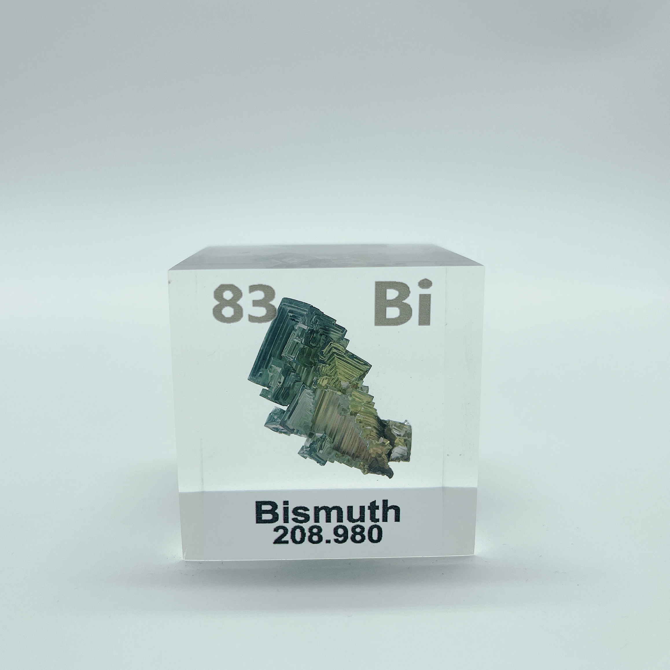 

83 Bi Bismuth образец 5x5x5 см куб акриловый реальный периодический стол с элементами встроенные научные подарки и коллекции ученых