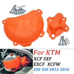 Clutch Cover Protection Cover Water Pump Cover Protector for KTM 250 350 SXF EXCF XCF XCFW FREERIDE 2011 2012 2013 2014-2016