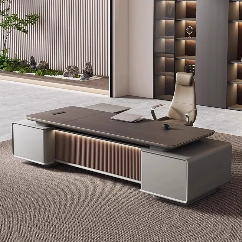 High-end light luxury boss table, simple and modern chairperson, manager's office president's desk