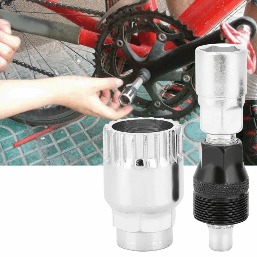 

Durable High Carbon Steel Bottom Bracket Repair Tool Silver Sturdy Bottom Bracket Remover Crank Extractor Road Bikes