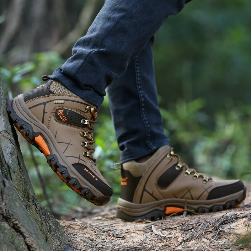 Heren Outdoor Trekking Toerisme Schoen Wandelschoenen Waterdicht Slijtvast Sport Kamperen Klimschoenen Vissen Jachtlaarzen