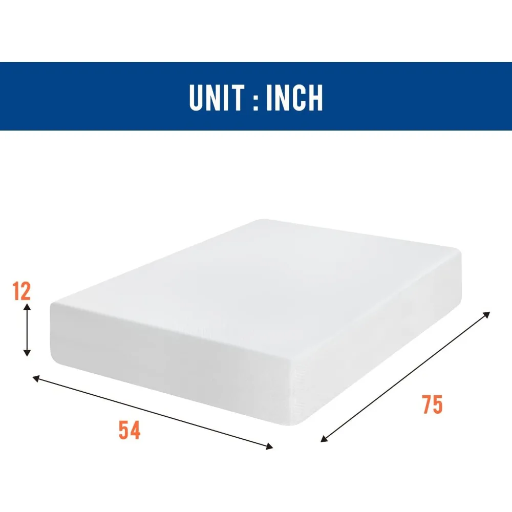 Gel Memory Foam Mattress Medium Firm Mattresses for Cool Sleep Relieving Pressure Relief CertiPUR-US Certified Mattress