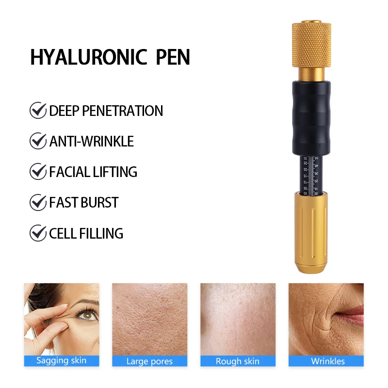 LESEN-Stylo hyaluronique 2 en 1, ampoule blanche haute pression, anti-rides, méso illac, nébuliseur gratuit, odorde mésothérapie, devenir beau