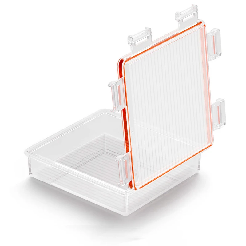 1 PC Waterproof 18650 Battery Case 4 Slots With Clip Holder Container White Hard Plastic Battery Storage Waterproof Boxes