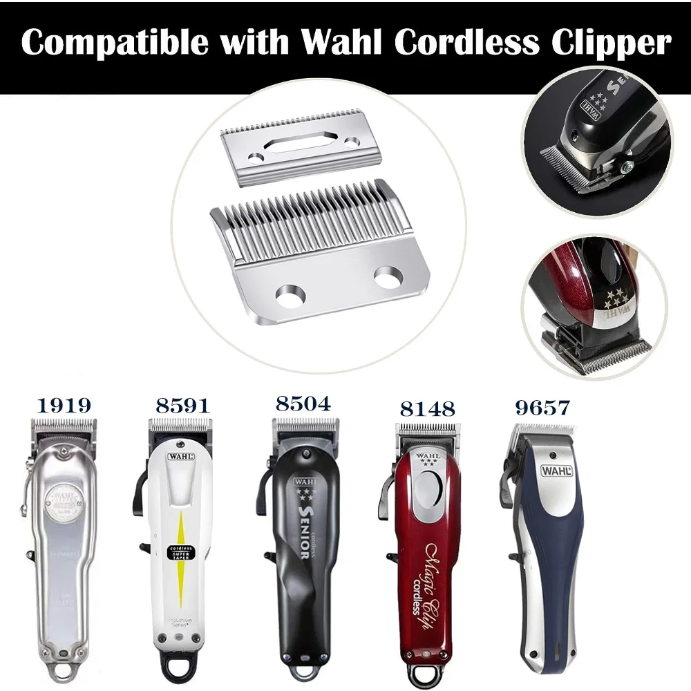 Professional Replacement Clipper Blades 2 Holes Adjustable Hair Clippers Blades Compatible with WAHL Cordless Hairdressing Tools image 3