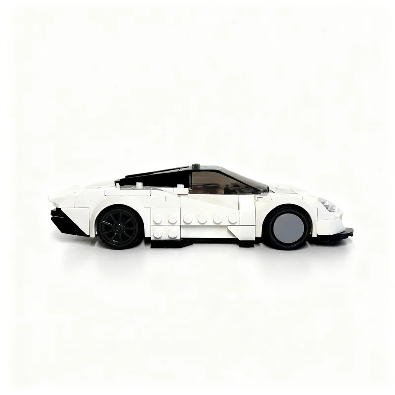 295pcs MOC City Champions McLarenesd Speedtail Model Building Blocks Construction Christmas Gift Toy DIY Idea Education Brick