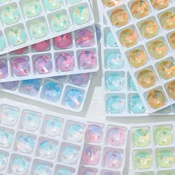 Opal Mocha Round Rivoli Hand sewn Flatback glass crystal Rhinestones DIY Apparel Sewing Supplies for Wedding Dresses Needlework