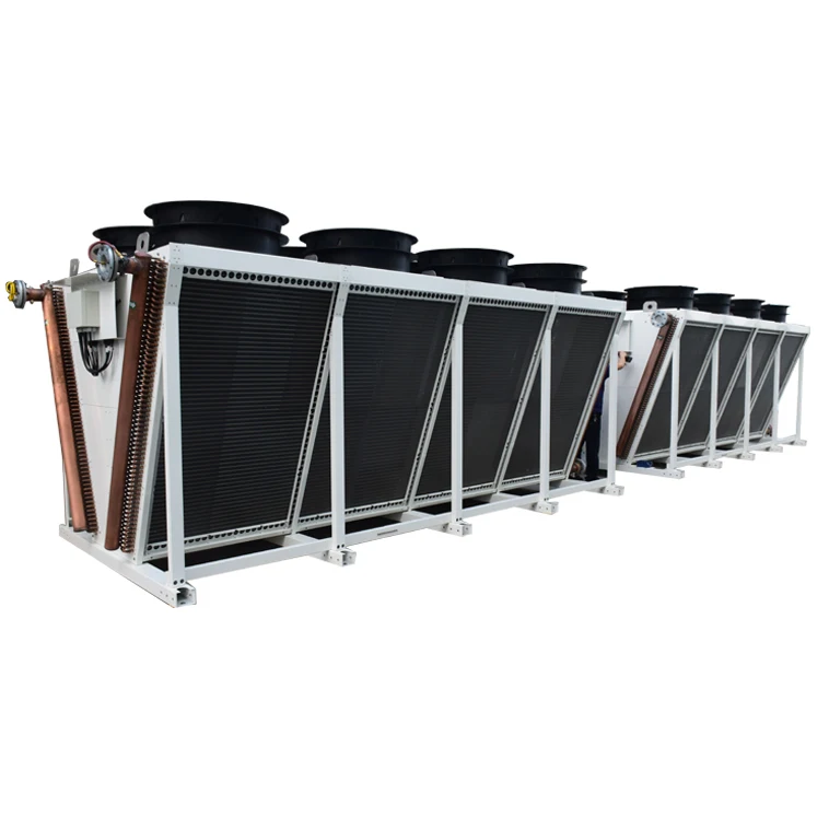 في الهواء الطلق على شكل حرف v 40kw 60kw 500kw 325kw 1000kw مشعاع تبريد المياه الغمر مبرد جاف v 200kw