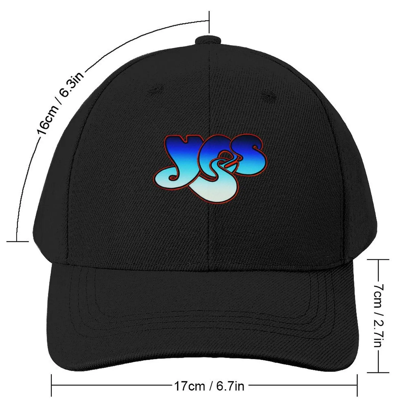 Blue Yes Logo Classic Classic Baseball Cap Brand Man cap party Hat New In The Hat Sun Hats For Women Men's