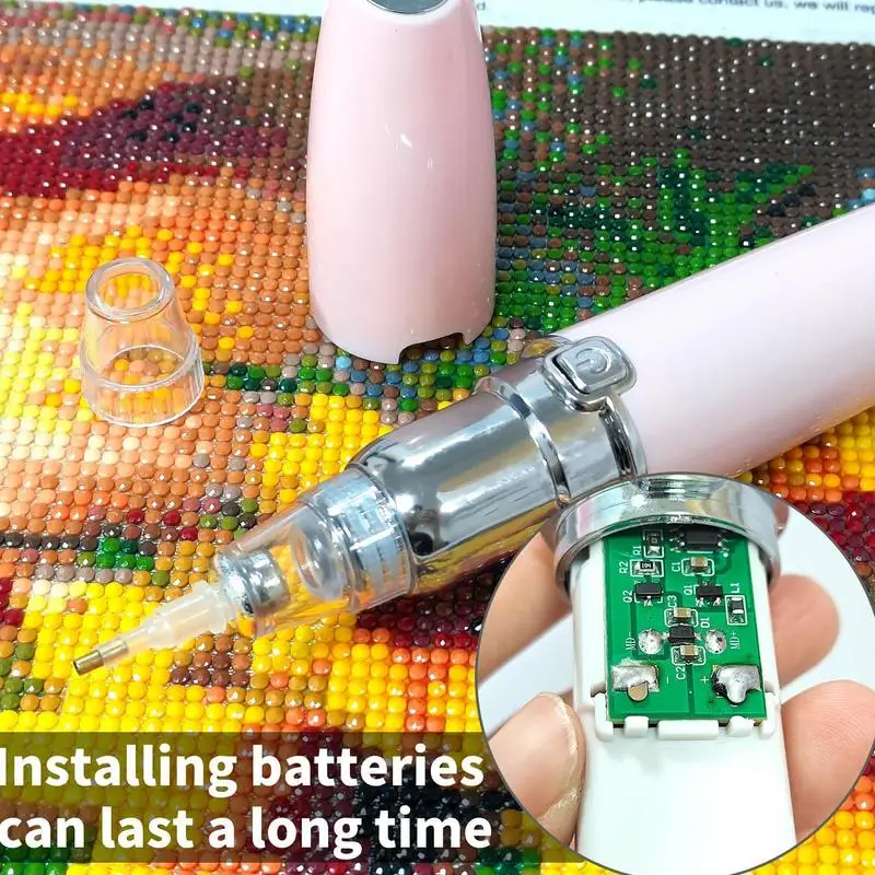 Electric Gem Painting Pen Vacuum Gem Art Painting Pen Kits Automatic Suction Craft Tool With Adjustable Modes For Women Men Kids