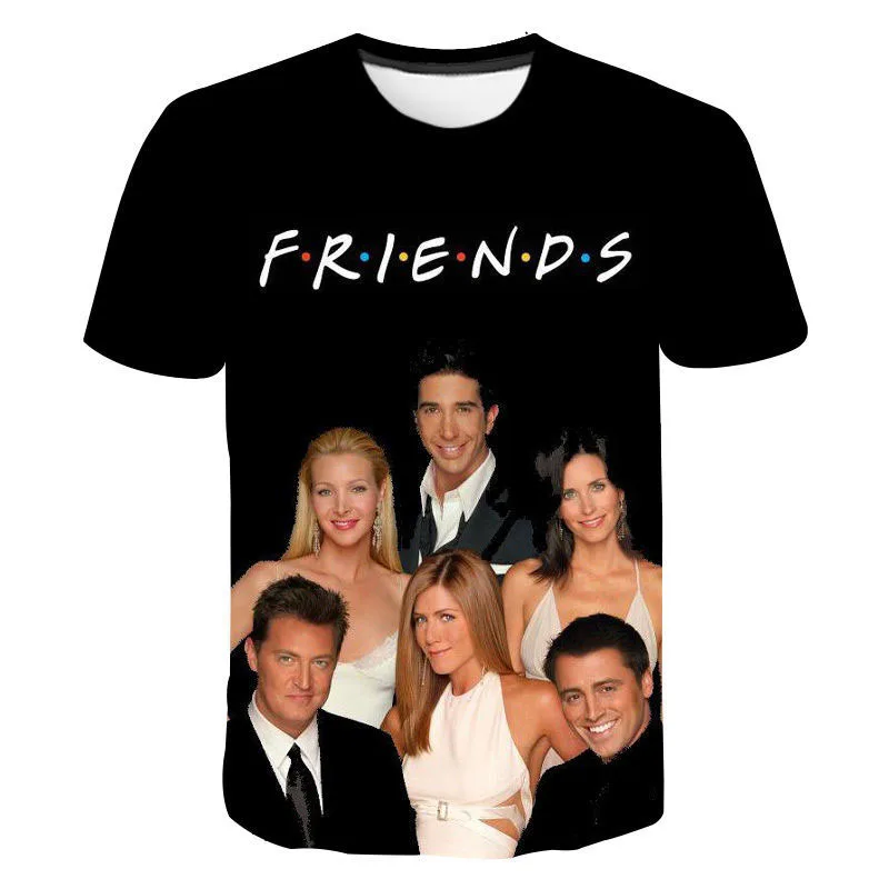 TV Show Friends 3D Printed T-Shirt For Men Women FashionCrewneck Short Sleeve T Shirt  Streetwear Mens Casual Plus Size Tees Top