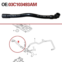 03C103493AM for Audi A1 A3 VW Bora Passat Jetta Tiguan Golf 1.4T Exhaust one-way valve ventilation pipe vacuum pipe