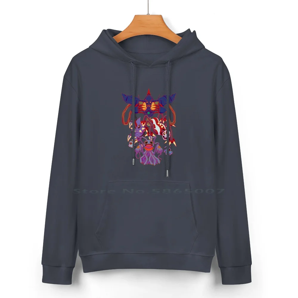 Pure Cotton Hoodie Sweater 24 Colors Digimon Adventure Digital Monsters Infermon Chrysalimon Kuramon Tsumemon Diaboromon