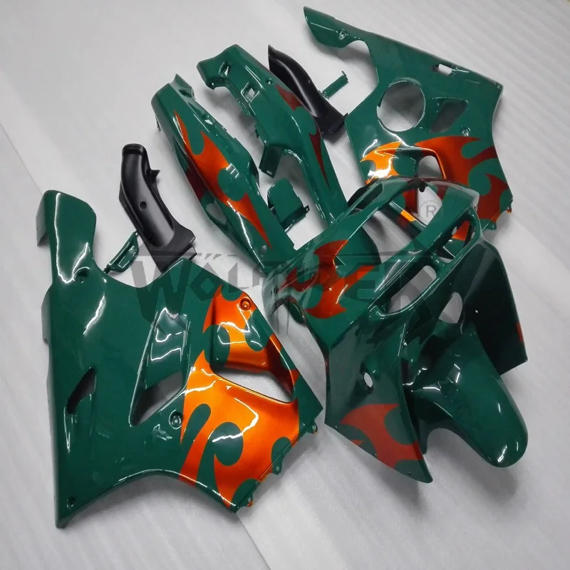 Custom motorcycle plastic cover for ZX-9R 1994 1995 1996 1997 green ABS fairing green+gifts