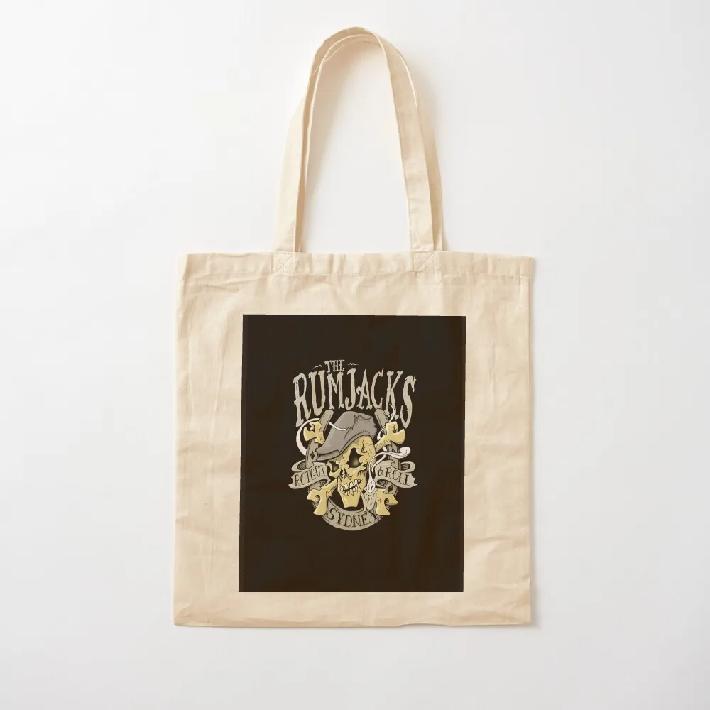 Tour Punk Logo Art Album The Rumjacks Band Tote Bag Gift bags Fabric bag foldable reusable bag Canvas for women