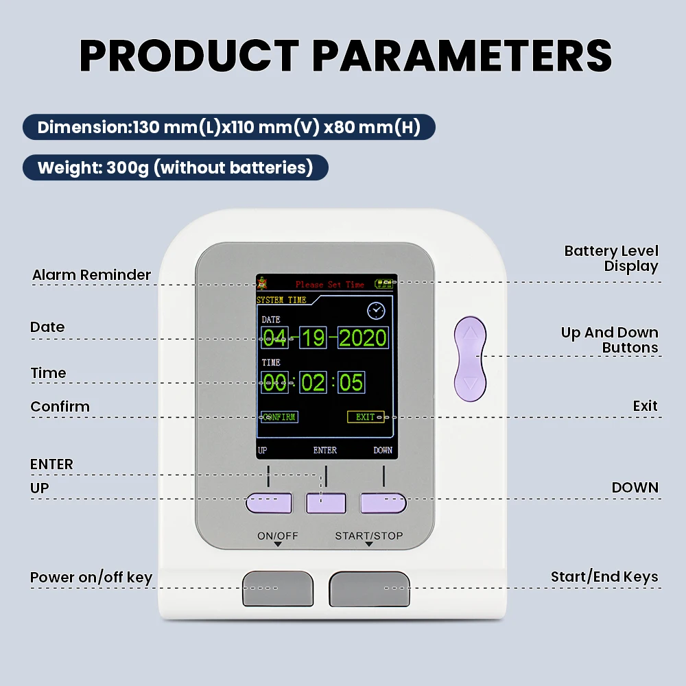 CONTEC 08A-VET Blood Pressure Monitor Portable Veterinary Digital Animal Electronic Sphygmomanomete PR Pulse Tester 6-11cm Cuff