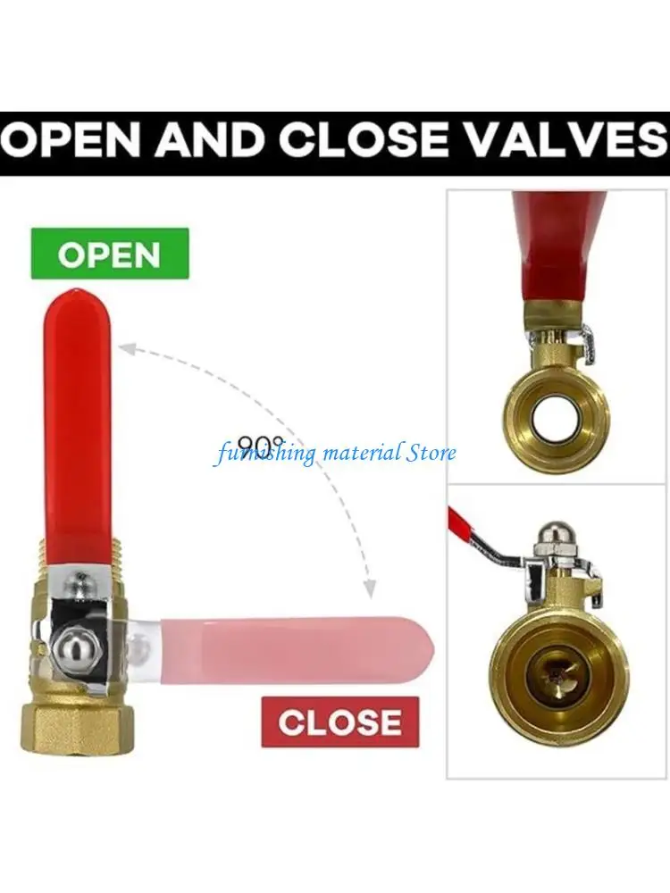 

Y5GD Corrosions Resistant Brass Water Connector Featuring Integrated Valves Switches For Quick Shutoff