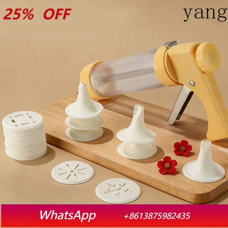 LMM moving piping gun cream squeezer puff tool piping nozzle grab baking squeeze cookie gun