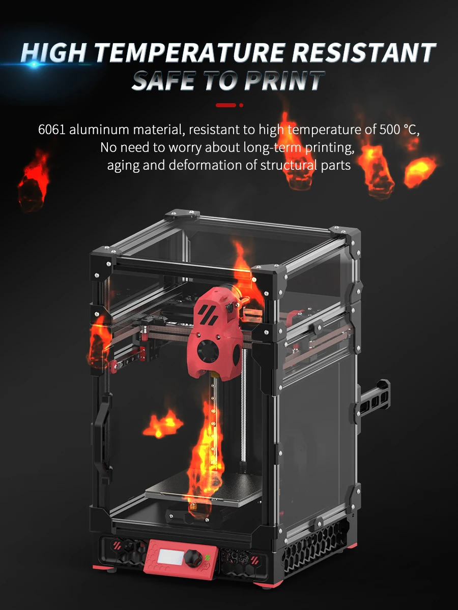 3D Printer V0.2 Mount Frame Kits CNC Machined Metal Printed Parts for Voron V0.2 Accessories Anodized Stable CNC Structure Parts