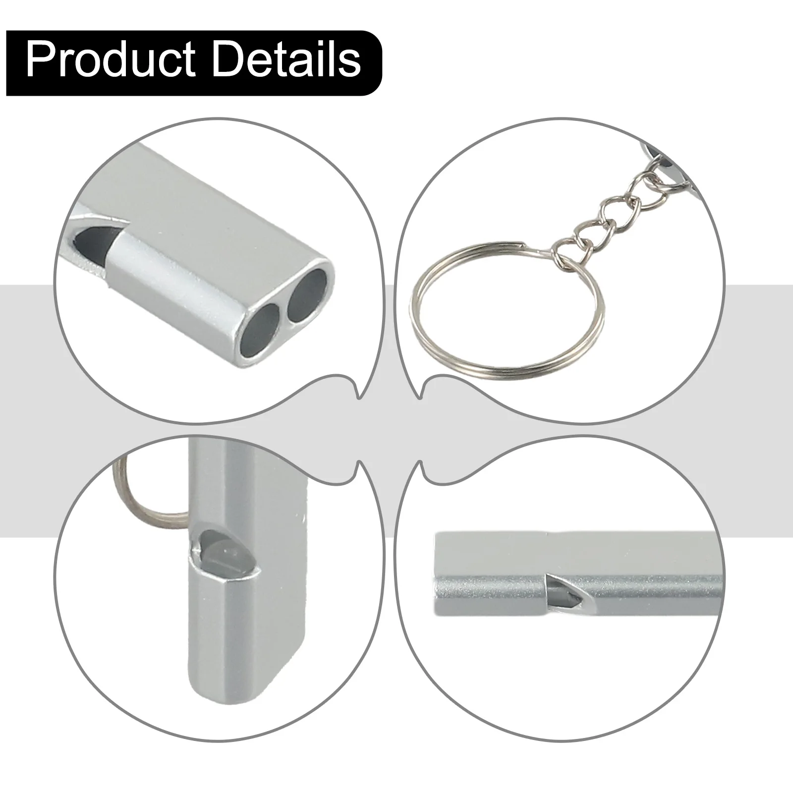 Pratical High Quality Hot New Portable Whistle 120db Airflow Design Aluminium Alloy Survival Pratical High Quality